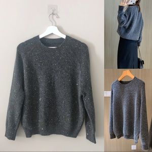Cashmere sequined wool blend sweater
